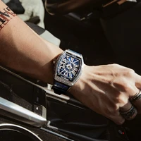 luxury top brand military watch for men chronograph man quartz sports watches male tonneau shaped clock hombre relogio masculino