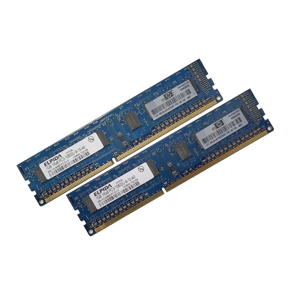 ОЗУ Dimm 2Gb PC3-10600(1333)DDR3 Elpida EBJ10UE8BDF0-DJ-F (Kit 2x1Gb)
