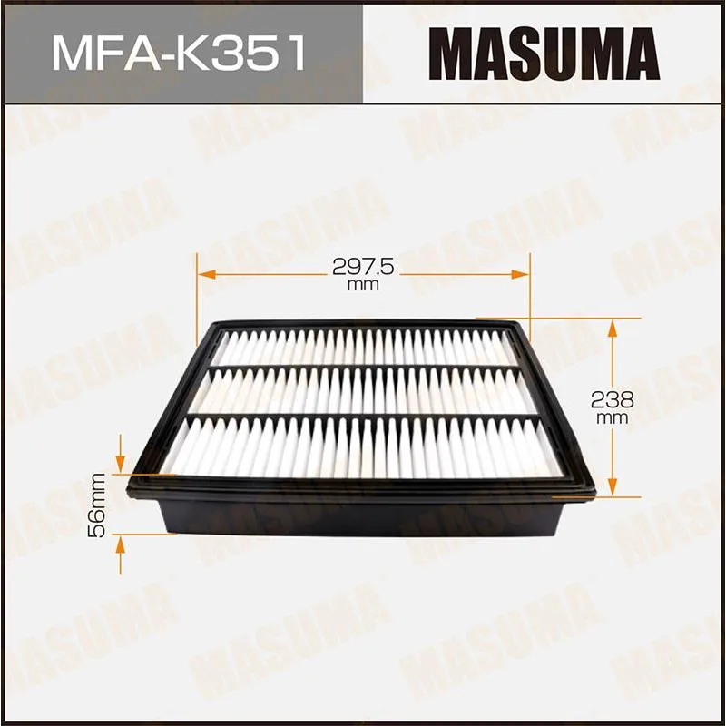 Фильтр воздушный SsangYong Actyon 09-, Kyron 09- MASUMA MFA-K351