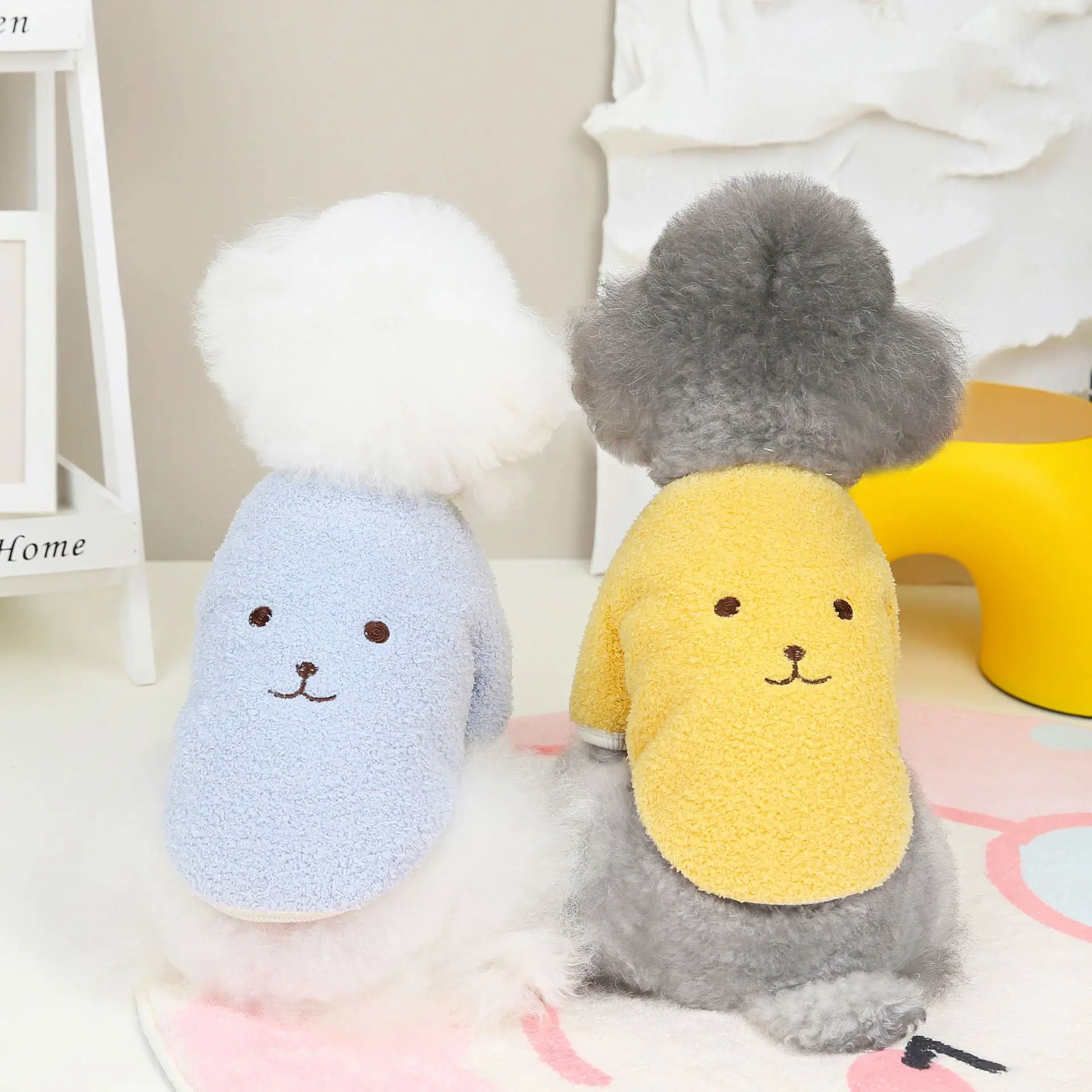

2022 Fleece Puppy Clothes For Small Medium Dogs Cute Bear Dog Clothes For Cat French Bulldog Chihuahua Winter Dog Coat
