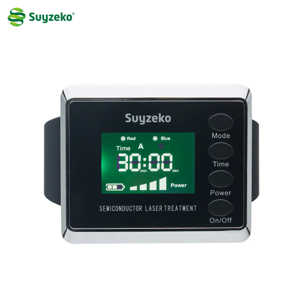 

Semiconductors 650nm Handheld Blood Pressure Diabetic Medical Acupuncture Laser Wrist Watch