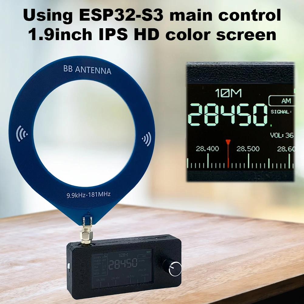 SI4732 0 5-108 МГц Карманный мини-радиоприемник LSB USB AM FM /AM Радио 1 9-дюймовый IPS экран HF SW
