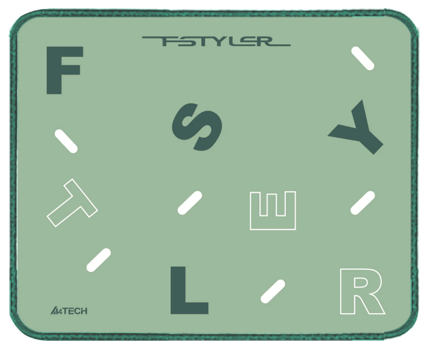 Коврик для мыши A4Tech FStyler FP25, зеленый, 250x200x2 мм