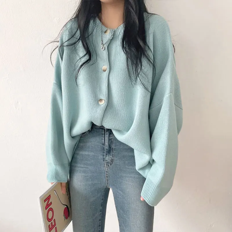 Корейский стиль весна осень женские новые винтажные повседневные свободные