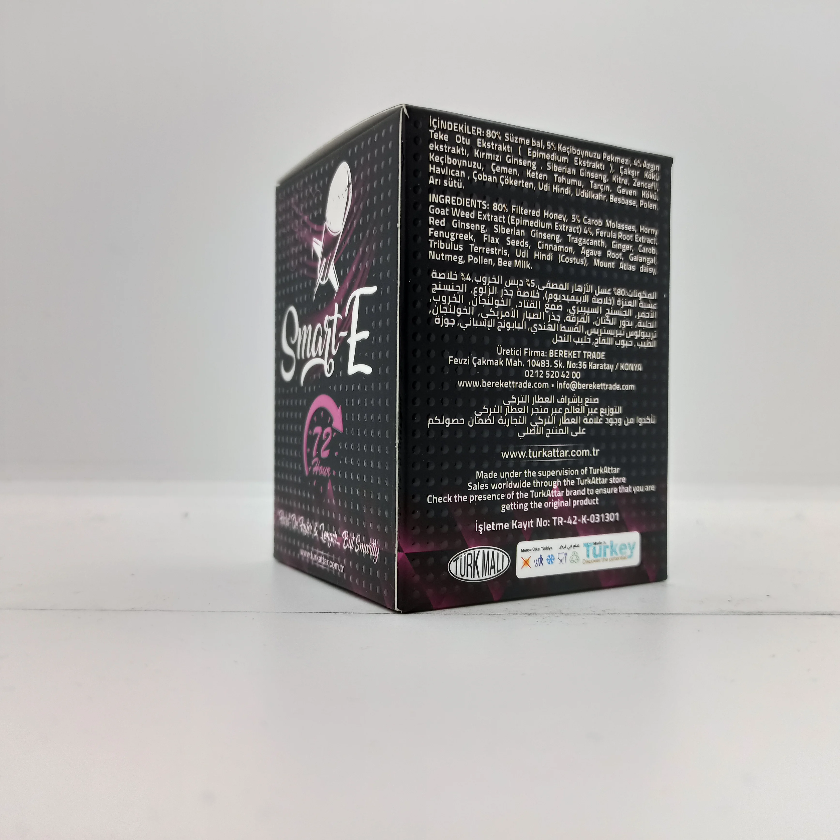 All Natural mix honey macun Smart E macun 240gr Jar