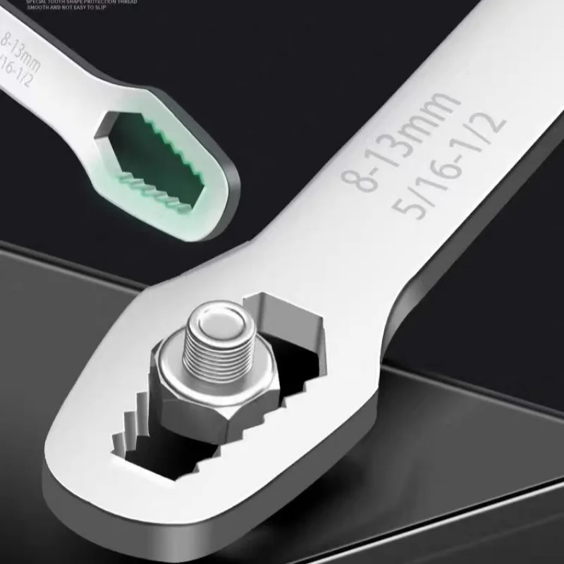 Двунаправленный универсальный двусторонний сливовый ключ с открытым концом