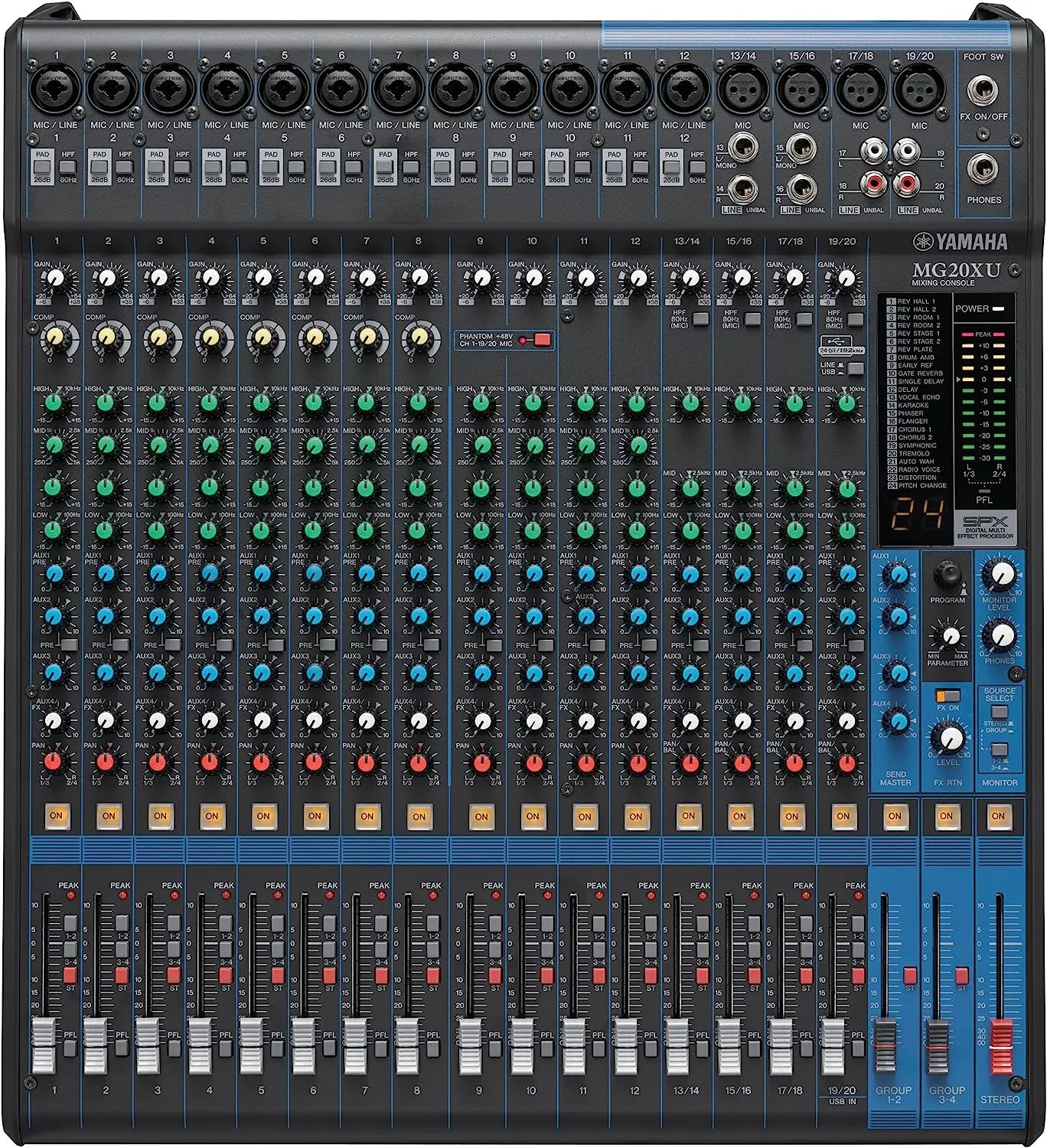 

100% OFFICIAL MG20XU 20-channel Mixer with USB and FX