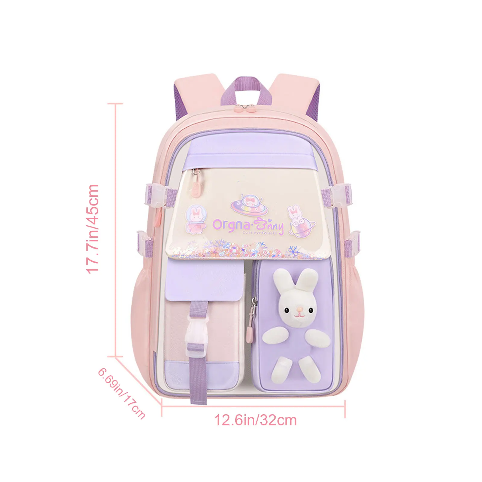 Вместительный школьный рюкзак для девочек-легкий водонепроницаемый