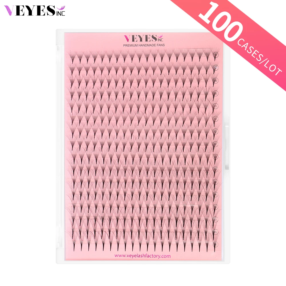 

Veyes Inc 100 Cases/Lot Premade Fans Lashes Eyelash Extensions Veyelash 320 Fans Slim Thin Pointy Base Russian Volume Fans Lash
