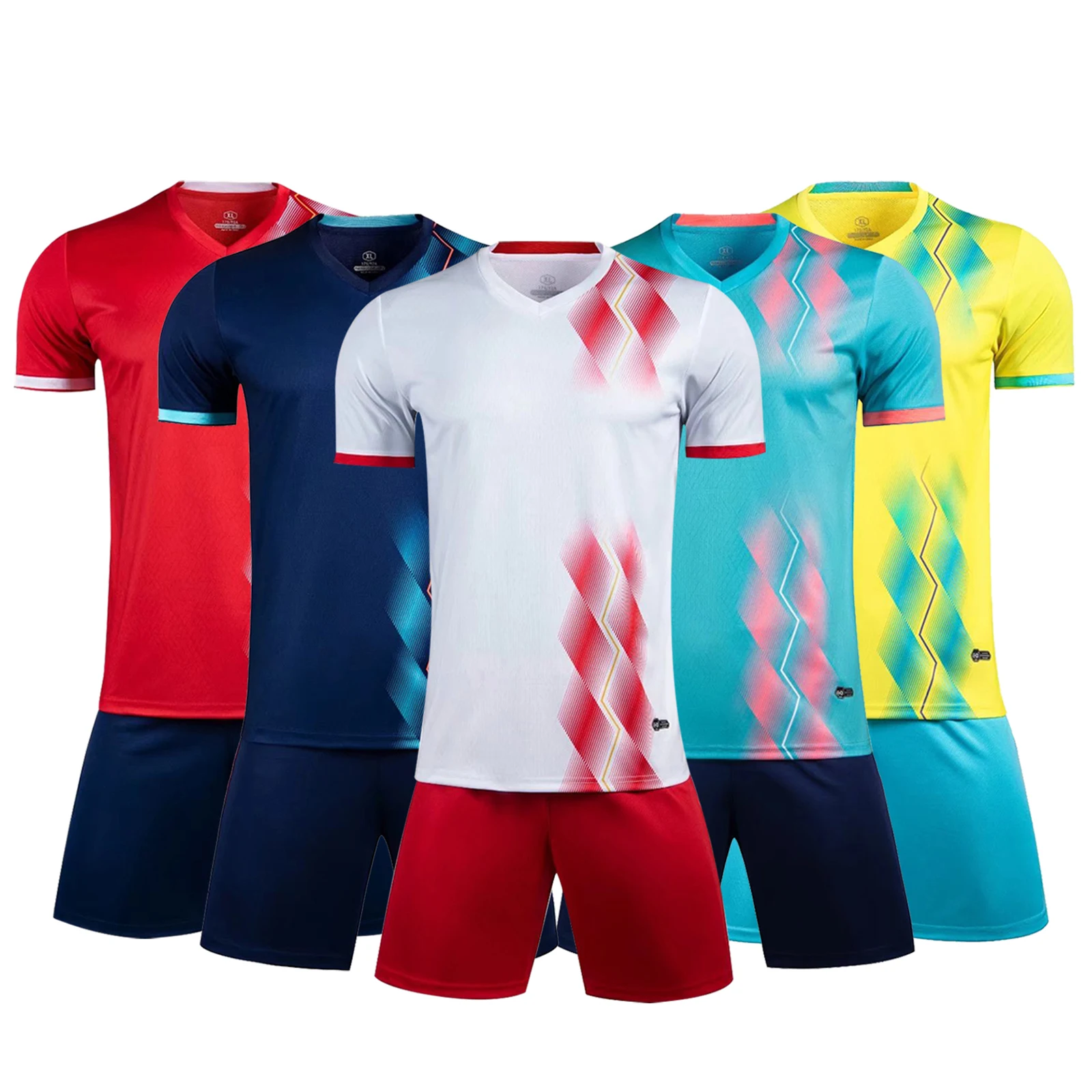

Custom Boys Girls Soccer Jersey 2022 New Short Sleeve Set Adult Kids Plain Football Jersey Children Soccer Uniform Set