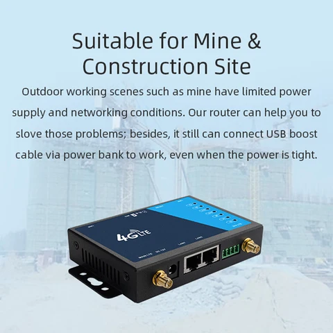 EU/US Plug 4G WiFi Router Промышленный широкополосный беспроводной маршрутизатор 4G со слотом для SIM-карты Антенна Защита от брандмауэра