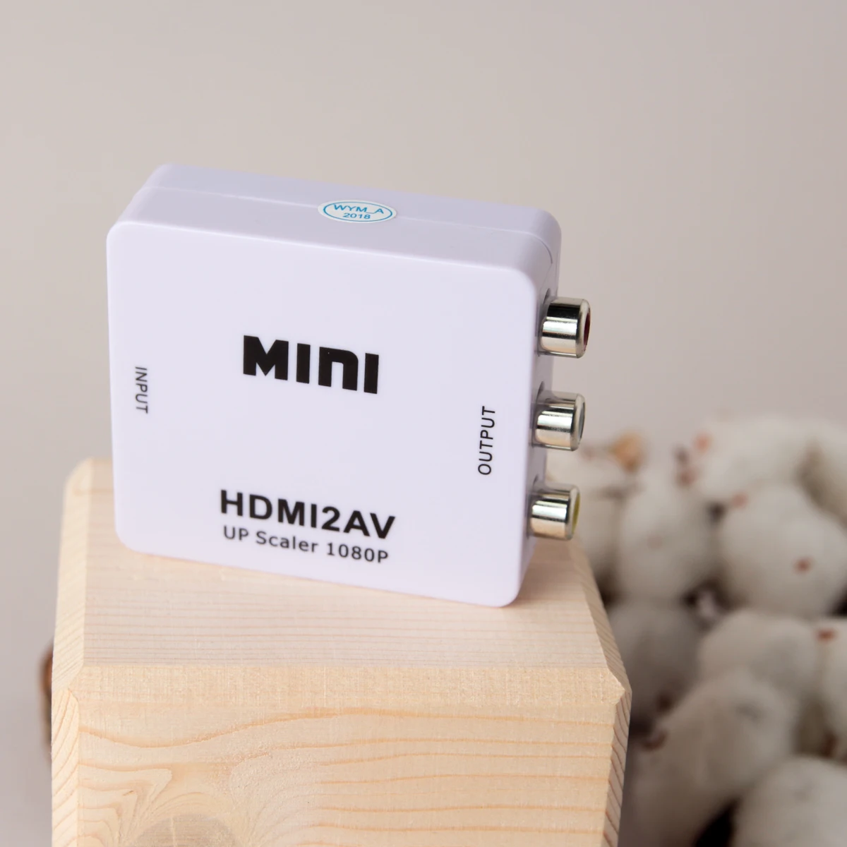 Конвертер HDMI на AV и аудио, HDMI 2 AV для монитора, CVBS, PAL NTSC белый черный 2 шт
