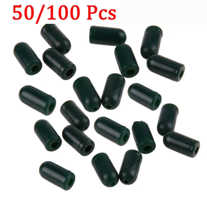

Sikiwind 100pcs/set Carp Fishing Protector Beads Rig Knot Swivel Protecting Green Buffer Terminal Tackle for Carp Fishing