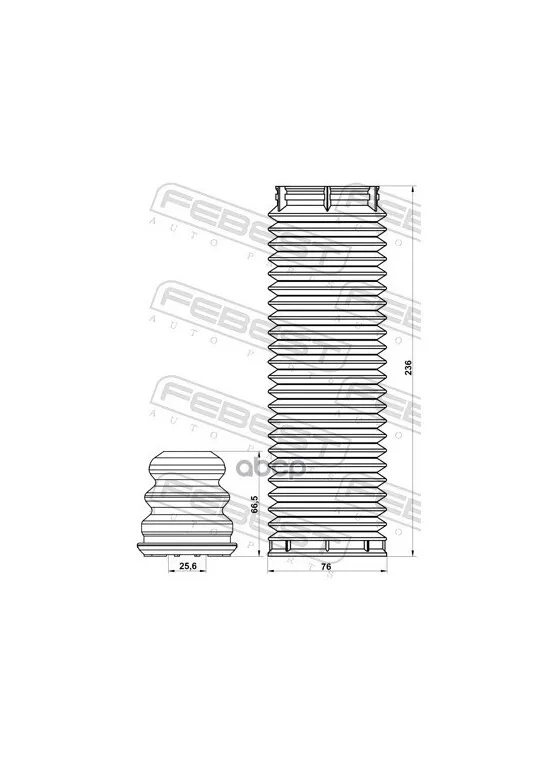 Пыльник Передн Амортизатора С Отбойником Комплект  Mazda 3 Bl 2008-2011 Mzshb-Blf-Kit Febest арт. MZSHB-BLF-KIT (art.: 3920bee3cbc69) - 3920bee3cbc69