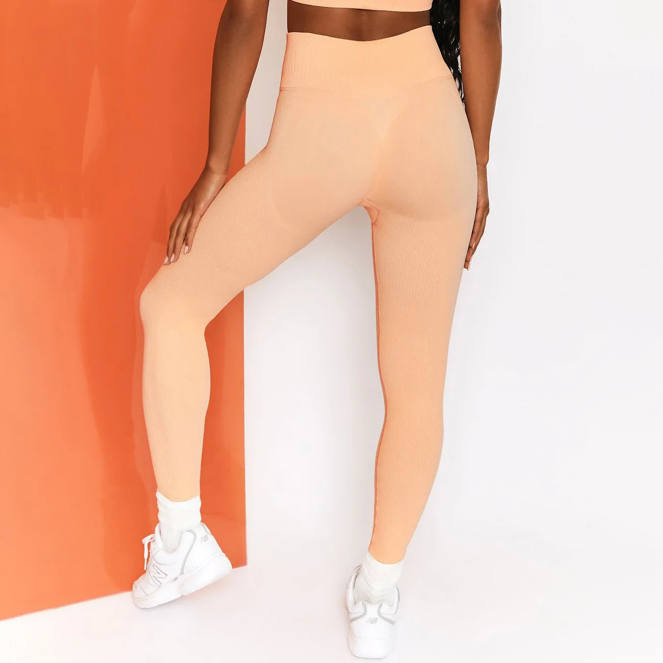 2023 Lastest Designer Women Fitness Seamless Squat Proof Workout Leggings for Women Ribbed Gym Yoga Leggings