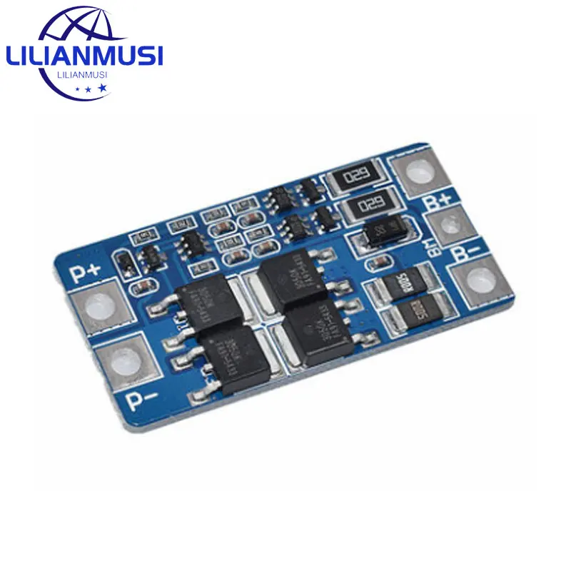 1PCS 2S 10A 7.4V 18650 lithium battery protection board 8.4V balanced function/overcharged protection