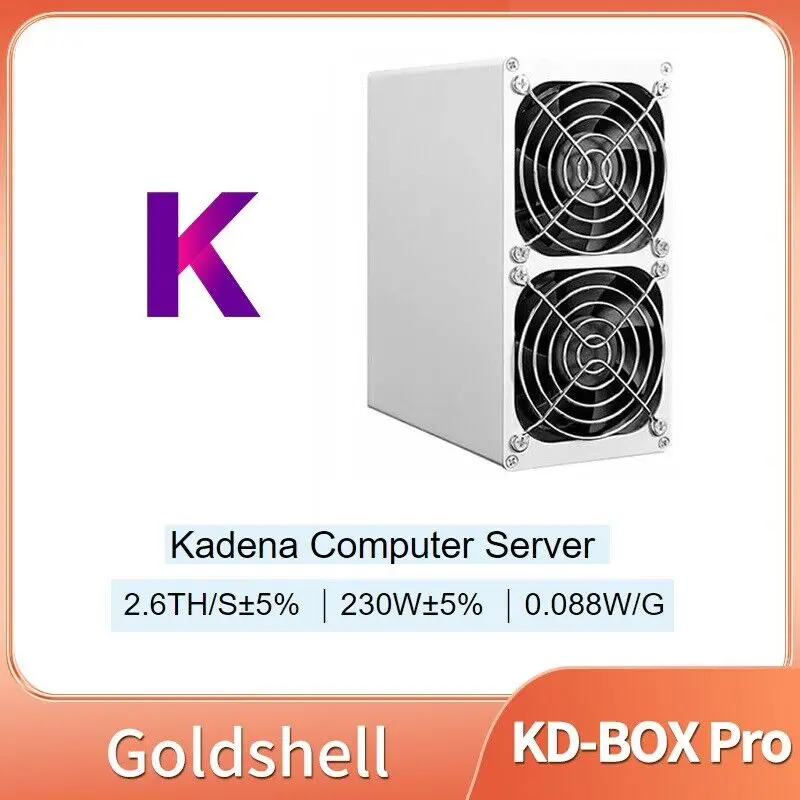 

BUY 2 GET 1 FREE Goldshell KD BOX Pro Miner 2.6T 230W KDA Kadena Asic Wifi Upgarde Version
