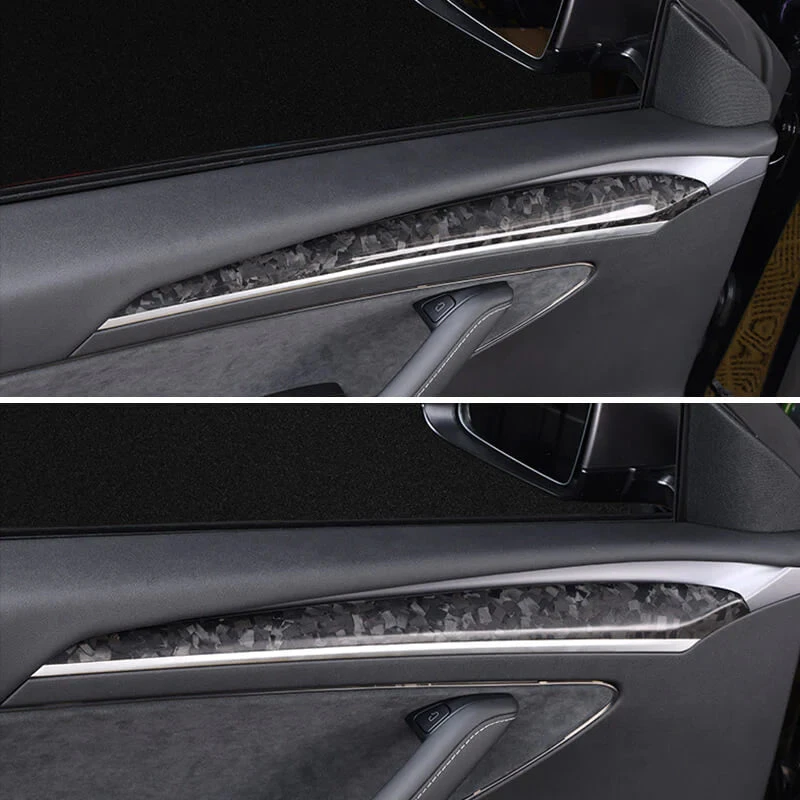 

Door Panel Trim Dry Carbon Fiber for Tesla Model 3 / Y 2021-2023 (2 Pcs)