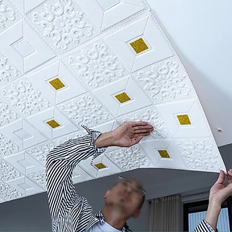 

1Pcs 70cmx70cm 3D Tile Brick Wall Sticker Self-adhesive Foam Panel Wallpaper Bed Room Home Decoration Waterproof