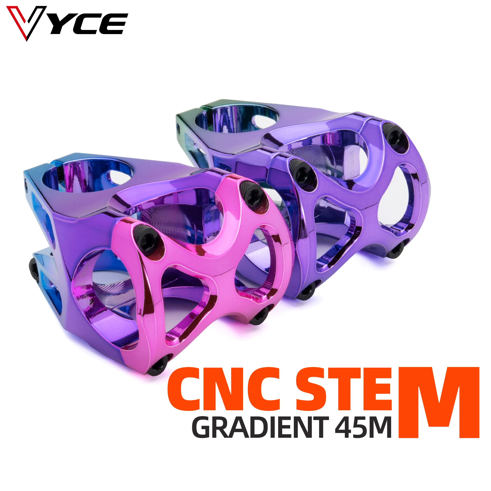 

VYCE 45mm CNC Aluminum Bicycle Stem for XC AM DH FR MTB Mountain Bike 31.8mm Handlebar Bicycle Parts