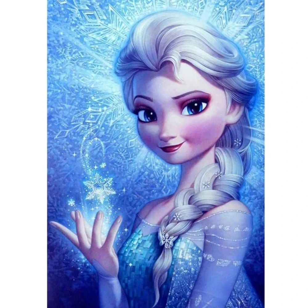 

Алмазная 5D картина «сделай сам», полностью квадратная, из мультфильма Disney, принцесса Анна, вышивка крестиком, мозаика, новый подарок Yeaar, нов...