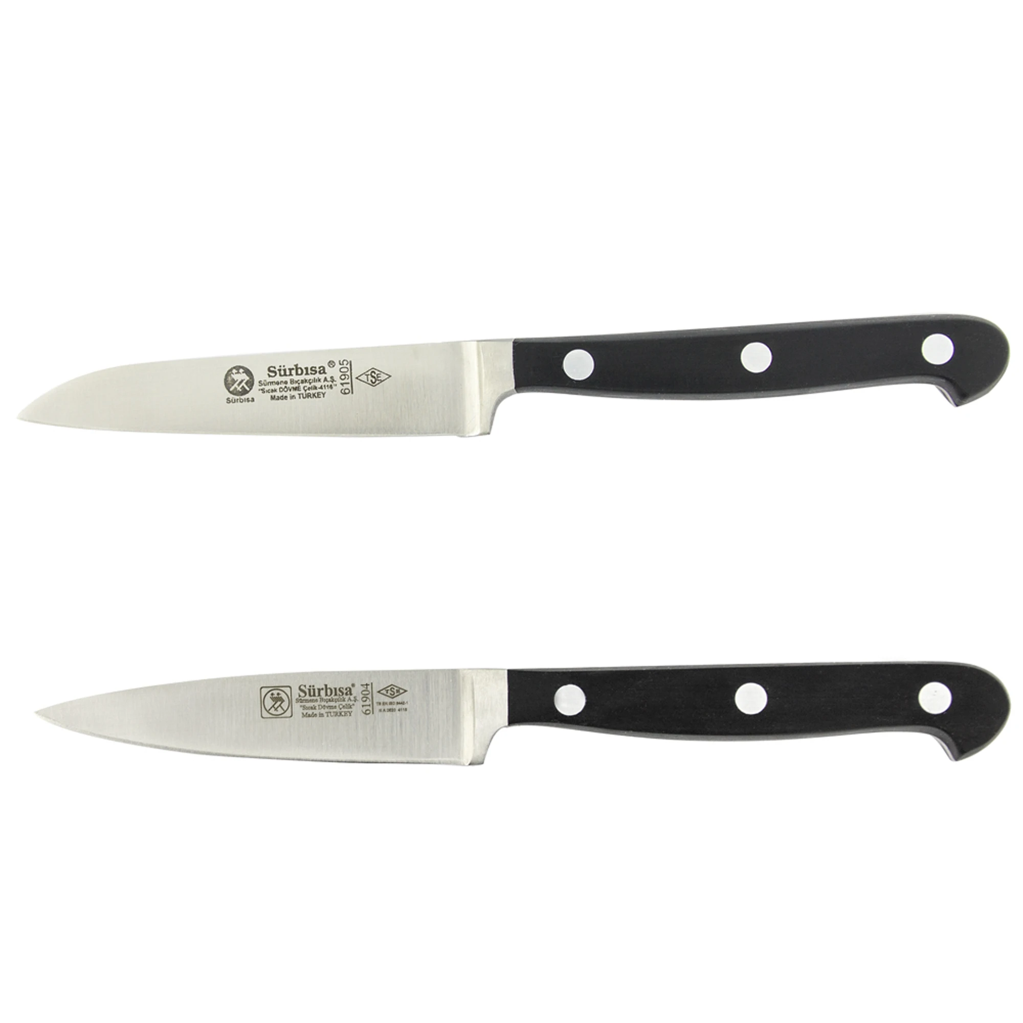 

Handmade Stainless Steel, Plastic Handle with Pin, Vegetable & Fruit Slicer Kitchen Knife Set 61904 - 61905,