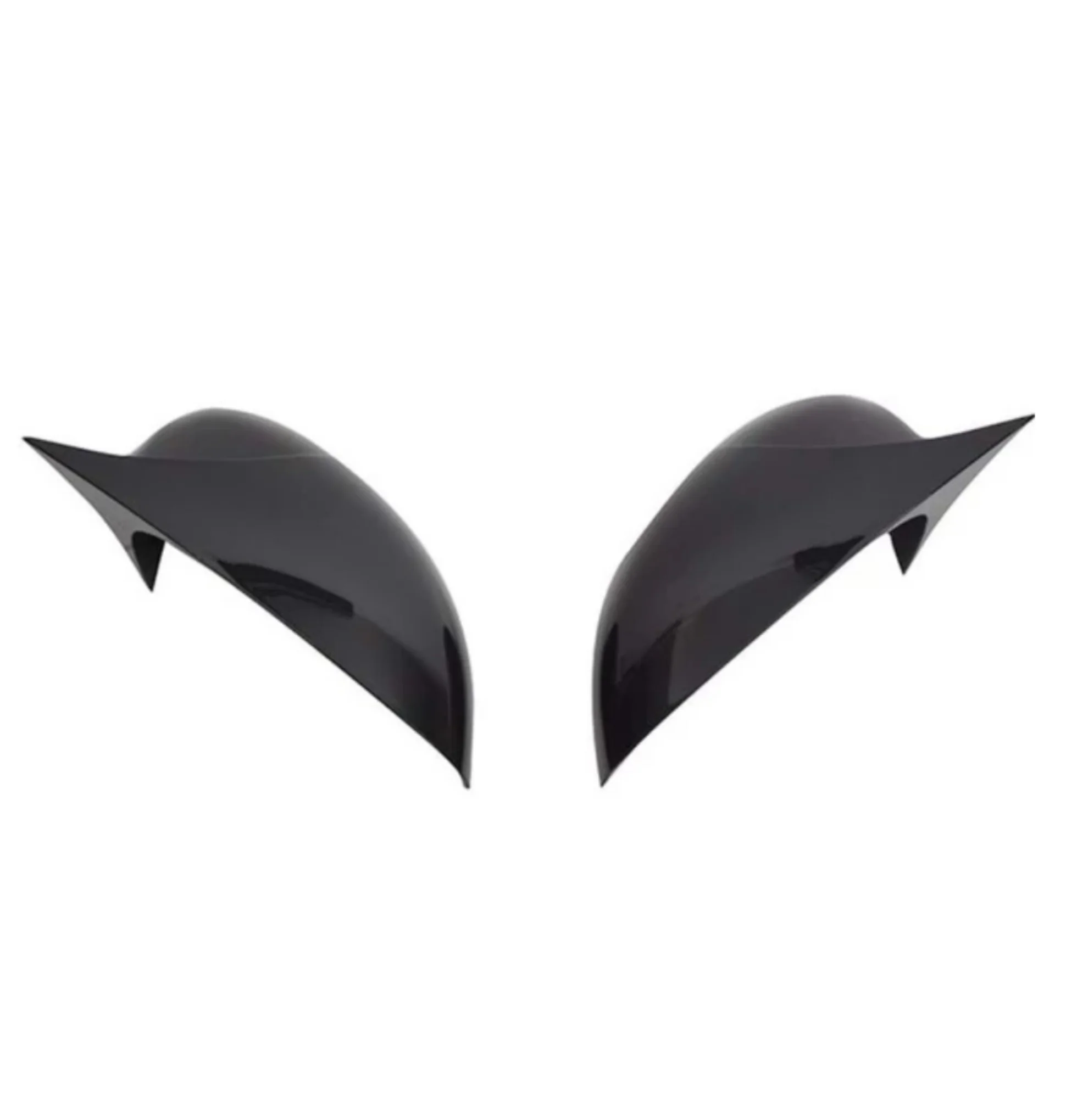 Bat Style Mirror Cover For Ford Fiesta 2008 2017 Car Accessories 2 Piece Cover Glossy Black Shields Exterior Parts Lip Sport images - 6