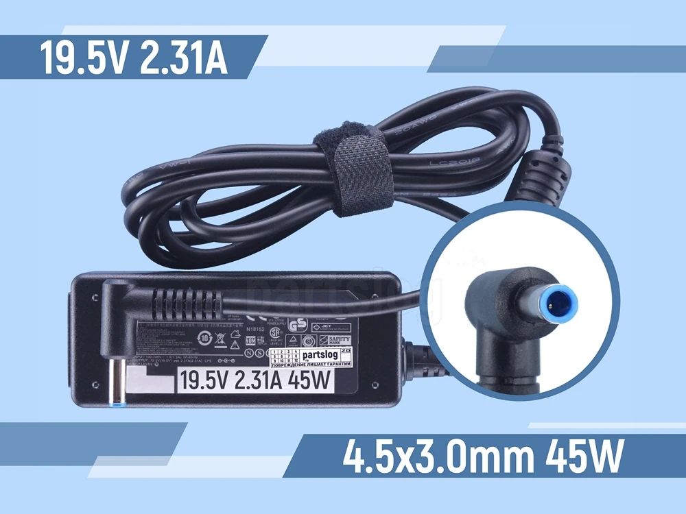 Блок питания для HP Pavilion 15-AU 19.5V 2.31A 4.5x3.0mm 45W |