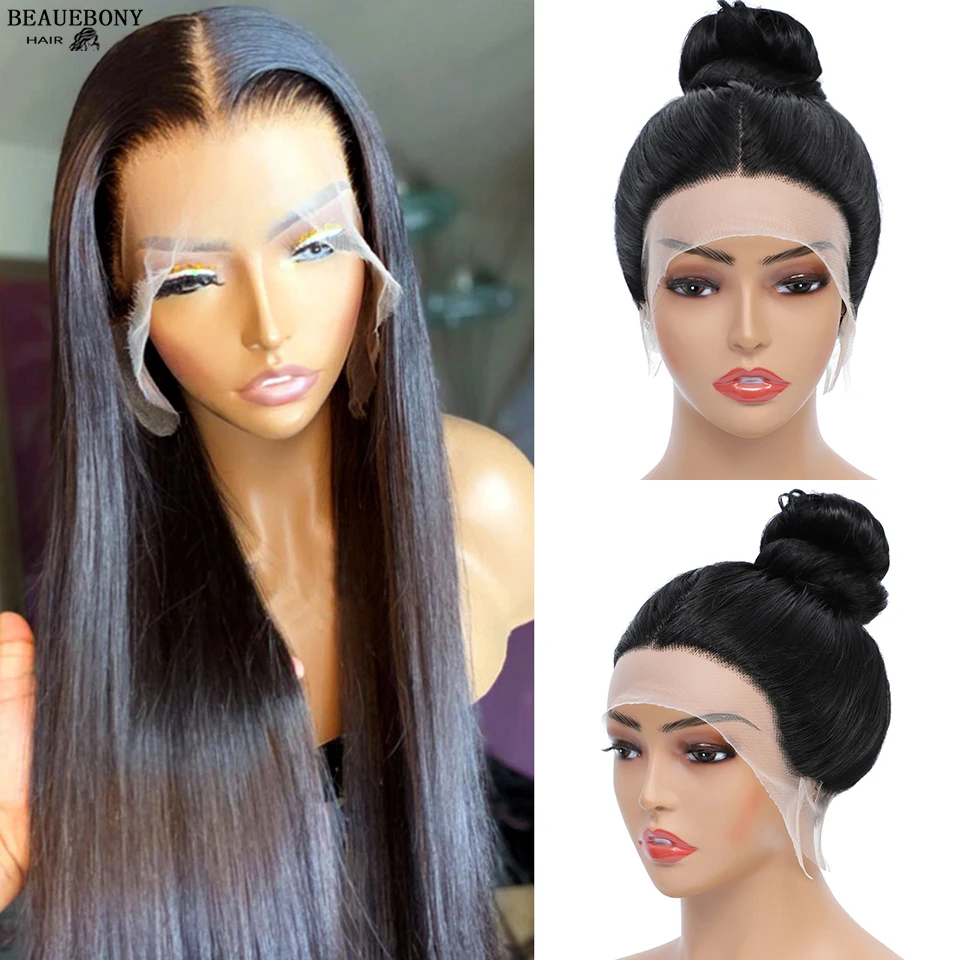 

Long 360 Lace Frontal Wigs For Women Heat Resistant Synthetic Lace Front Wig Baby Hair Transparent 13x4 Straight Lace Front Wigs