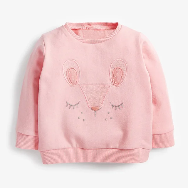 Brand Quality Terry Cotton Infant Babe Kids Sweatshirt Blouse Tee Girls Sweater Hoodies Children Clothing 2022 Baby Girl Clothes 6