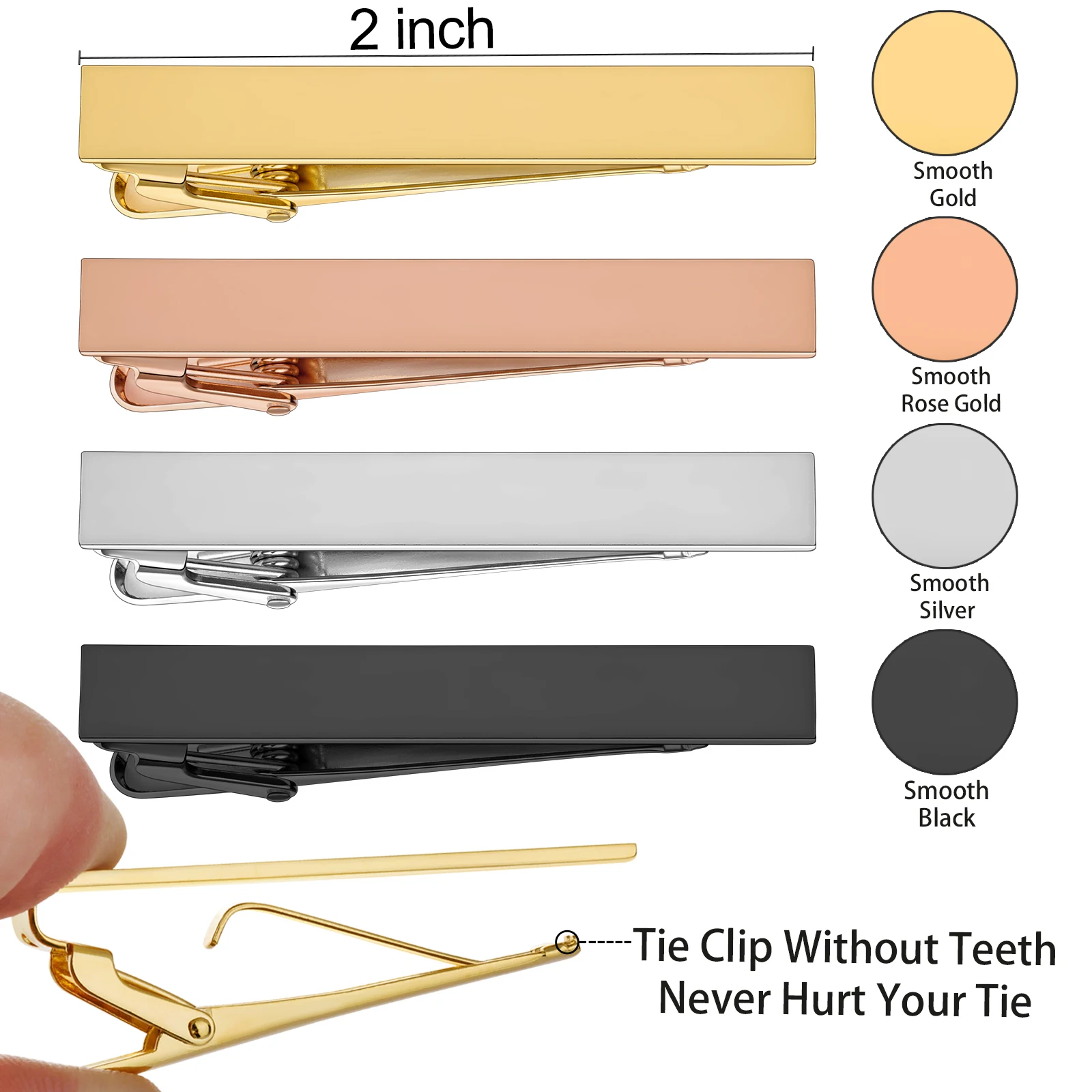 Индивидуальные Зажимы для галстука мужчин простой и практичный подарок женщин с