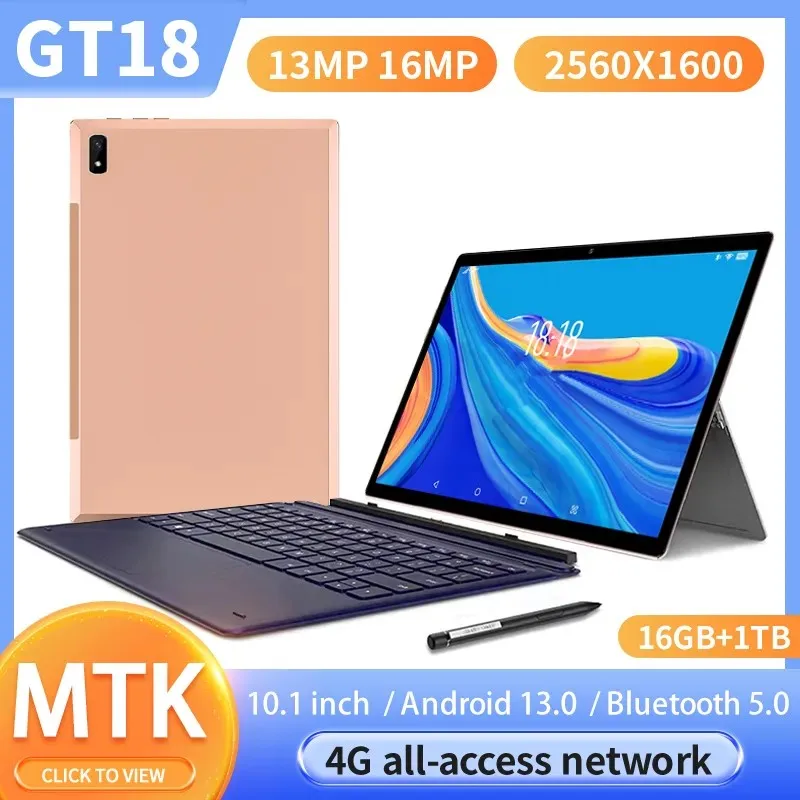 

2023 5G new version 10.1 -inch tablet computer Android 16GB RAM 1TB ROM Android 13 network Bluetooth keyboard wifi dual SIM card