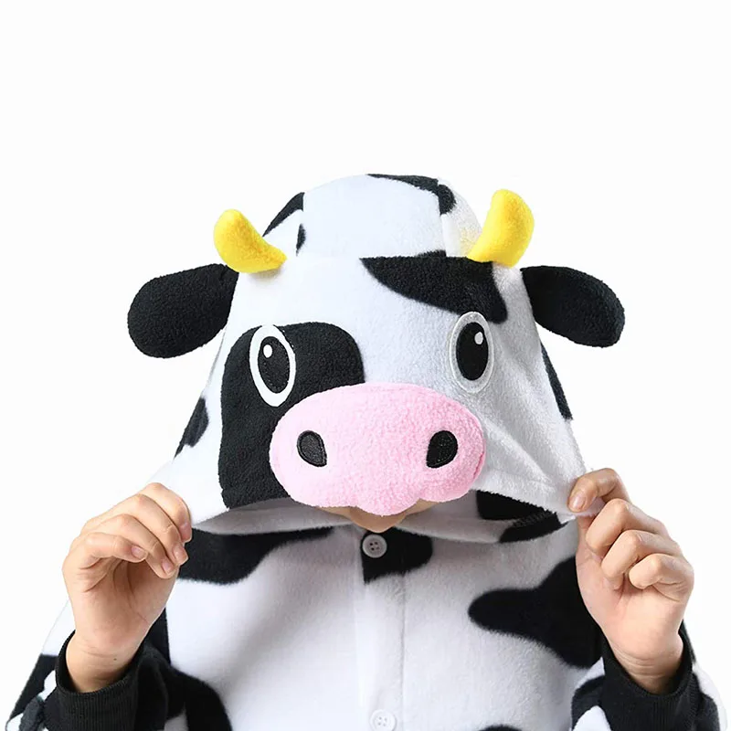 Family Kigurumi Pajamas Zebra Animal Onesie Cosplay Costume Pajamas For Kids and Adults