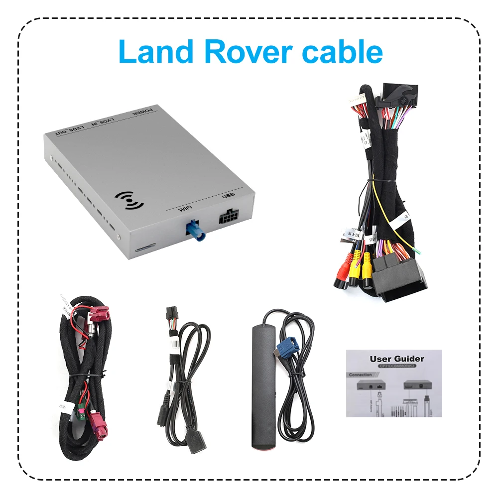 Android Auto Wireless Carplay Module Box For Land Range Rover Evoque Discovery 4 Jaguar XE XF F Type Mirror Link |