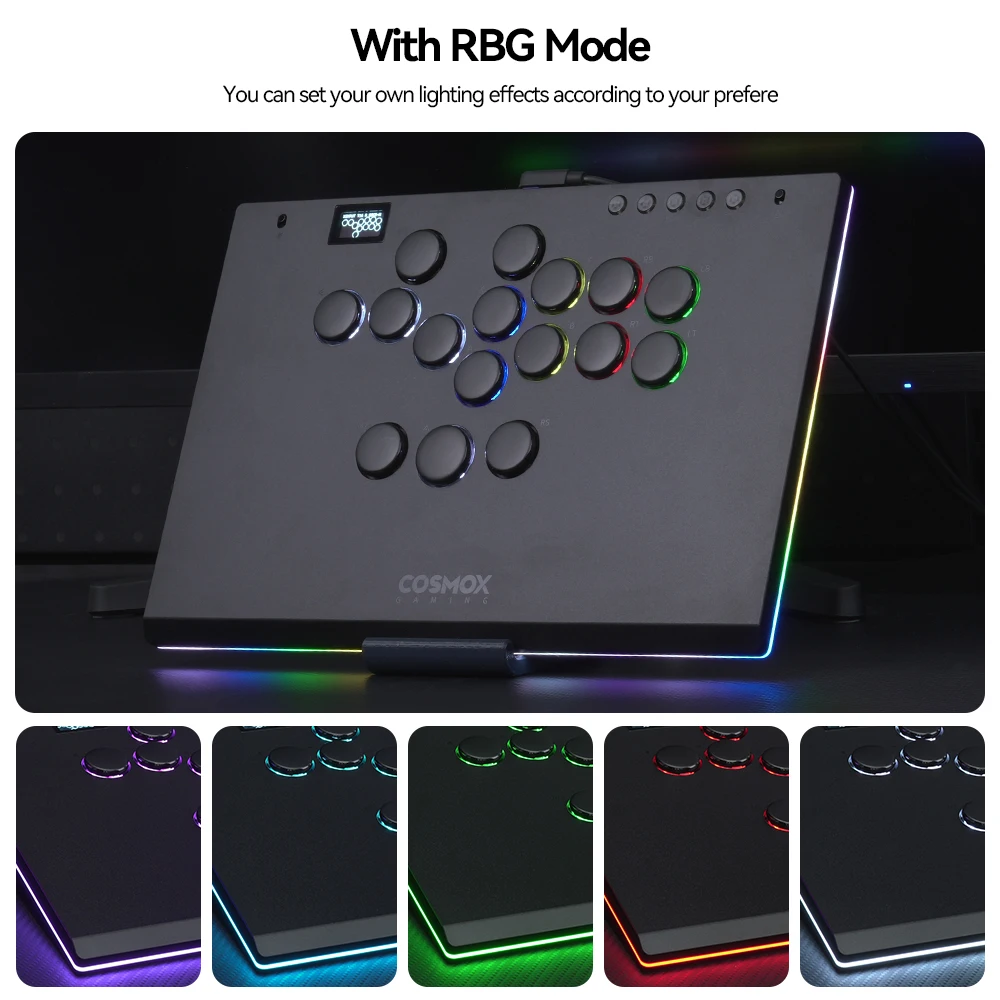 Фото Haute42 M-Ultra Алюминиевый сплав без рычага Arcade Stick Контроллер Hitbox для ПК/PS4/PS5/Switch Аркадный безрычажный контроллер №4