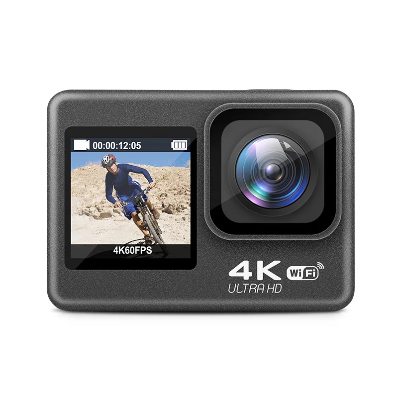 

NEW Camera 5K WiFi Anti-shake Action Camera 4K 60FPS Dual Screen 170° Wide Angle 30m Waterproof Sport Camera with Remote Control
