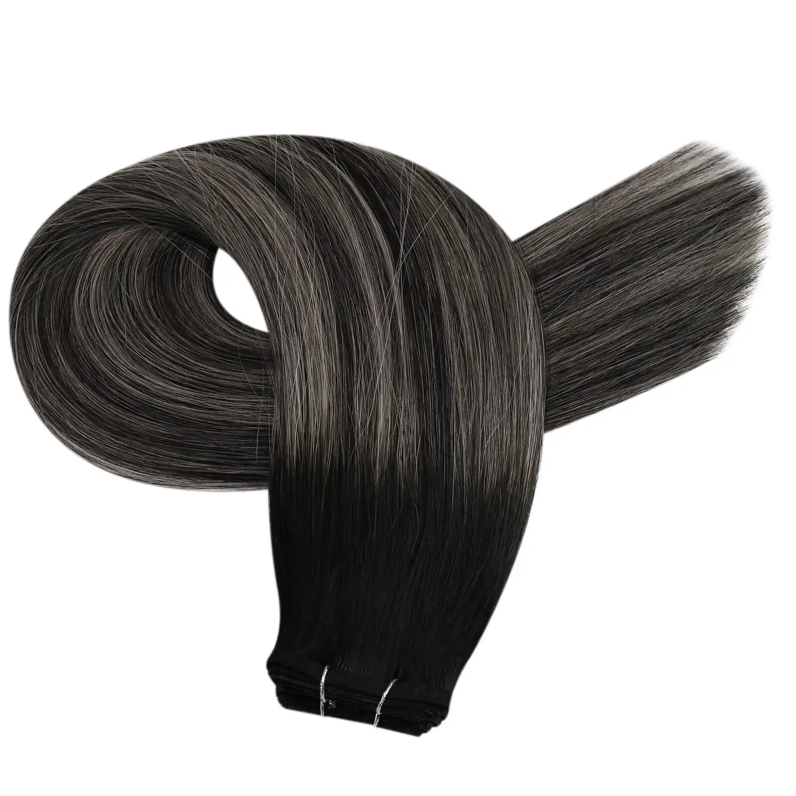 LaaVoo Virgin плоские шелковые утки для наращивания волос высокого качества 50 г 16-24