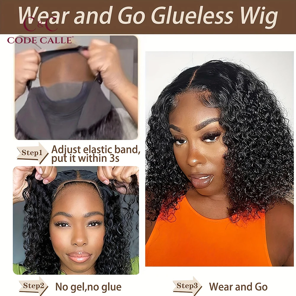 Парик Боб Человеческих Волос Глубокая Волна Фронта Шнурка Вьющиеся Парики Для