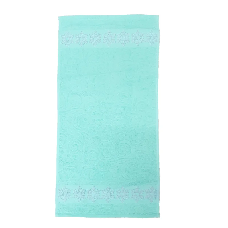 Махровое полотенце Вышний Волочек - Снежинка мятная, Размер: 35х70