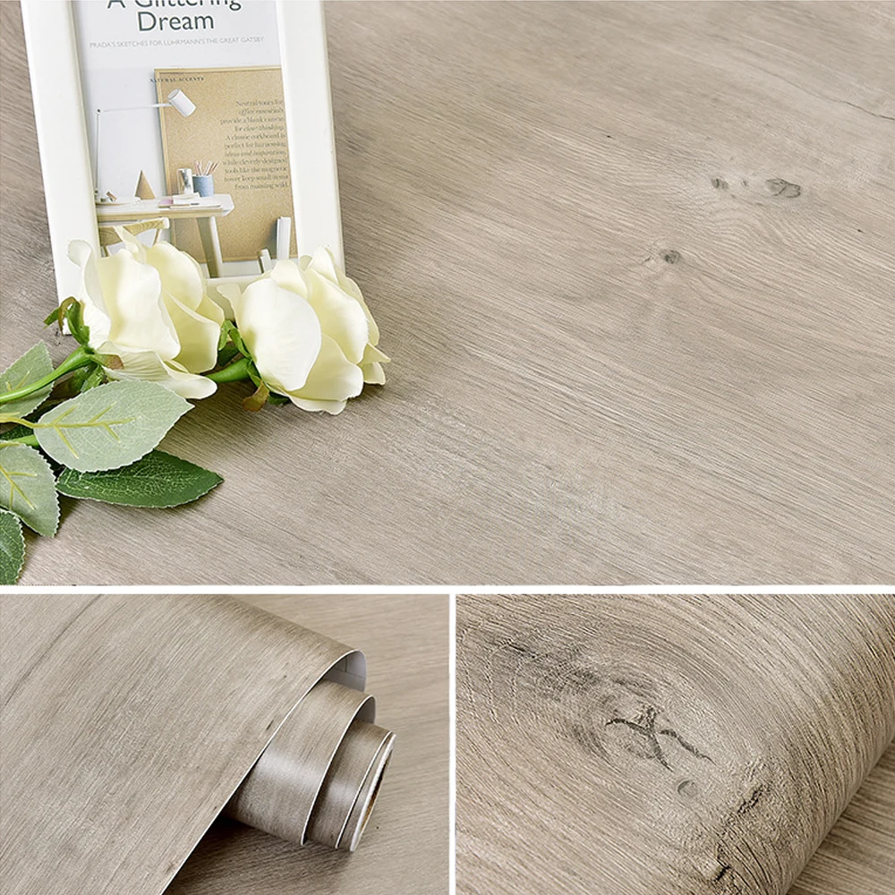 

CHEONET Самоотклеивающиеся водонепроницаемые обои под дерево