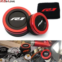 for yamaha yzfr1 yzf r1 yzf r1 2010 2020 2021 2022 motorcycle cnc rear front brake fluid reservoir cap cylinder cover sock