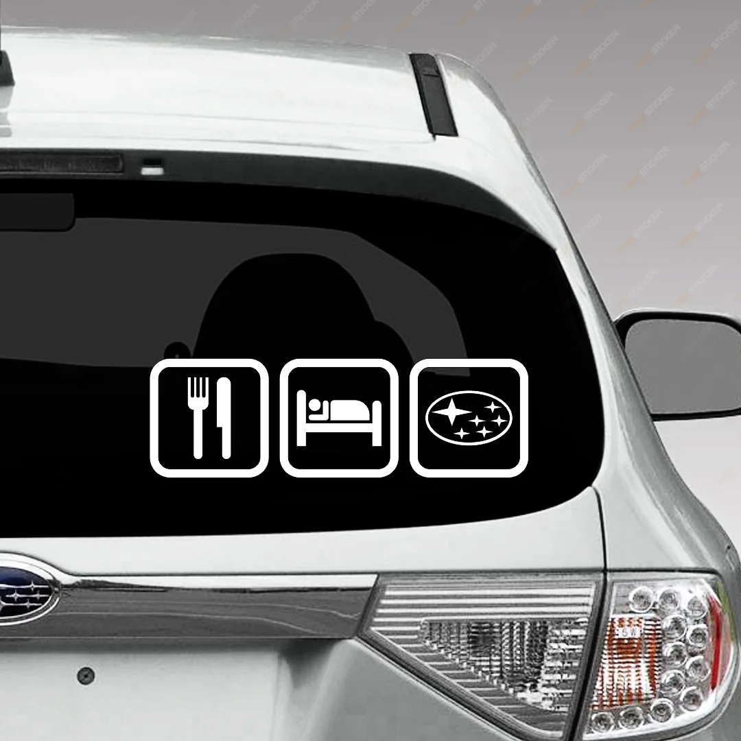 Наклейка на авто для SUBARU - Жизнь Субариста виниловая наклейка стикер стекло