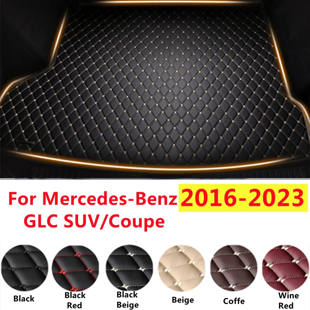 

SJ XPE Leather Car Trunk Mat Fit For Mercedes-Benz GLC 16-23 Tail Boot Tray Auto Liner Cargo Carpet Luggage Mud Pad Accessories