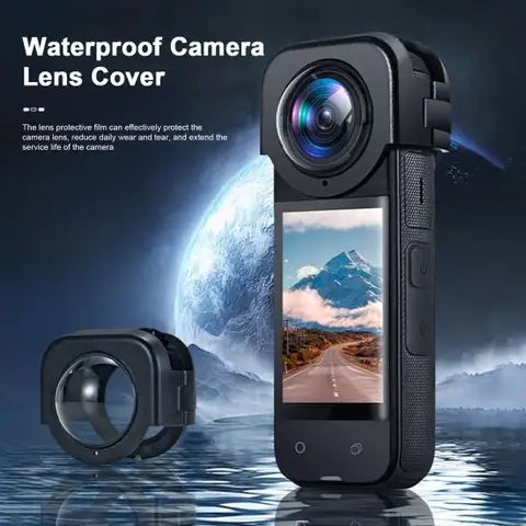 Защитный чехол для объектива Insta 360X4. Держите объектив в чистоте. Надежная защита. Улучшенные оптические характеристики.