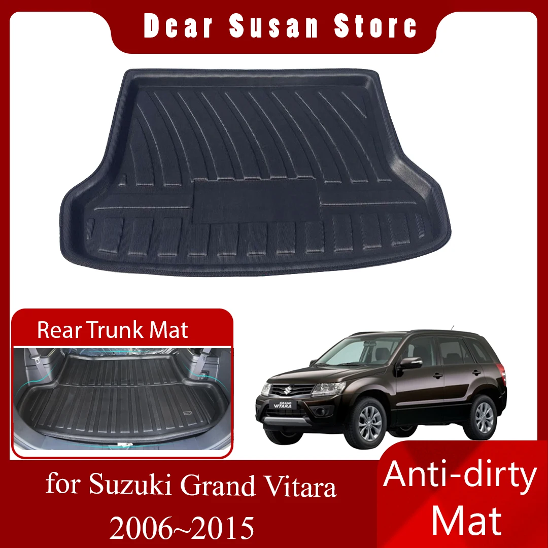 

Rear Trunk Mat for Suzuki Grand Vitara Escudo Nomade 5-door 2006~2015 Foot Liner Luggage Tray Rug Pad Boot Carg Cover Accessorie