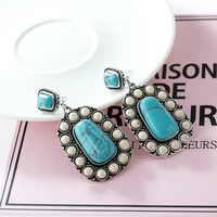 antique turquoise earrings for women fashion korean earring wedding party jewelry gifts boucle oreille femme pendientes