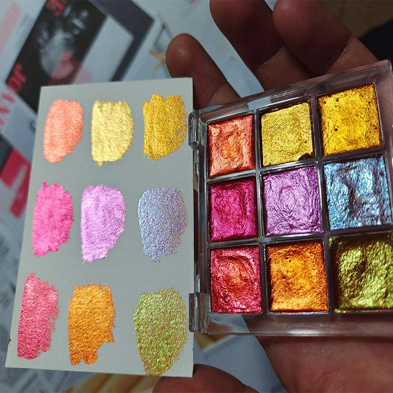 

Solid Watercolor Paints Water Colours Set for Art Painting Nail Design 191