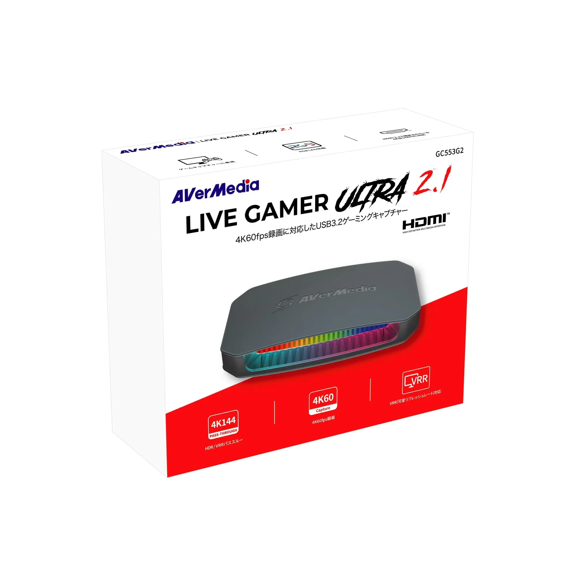 AVerMedia Live Gamer ULTRA 2.1 GC553G2 HDMI2.1 с разрешением 4 Кбит / 144 кбит VR HDR пропускной