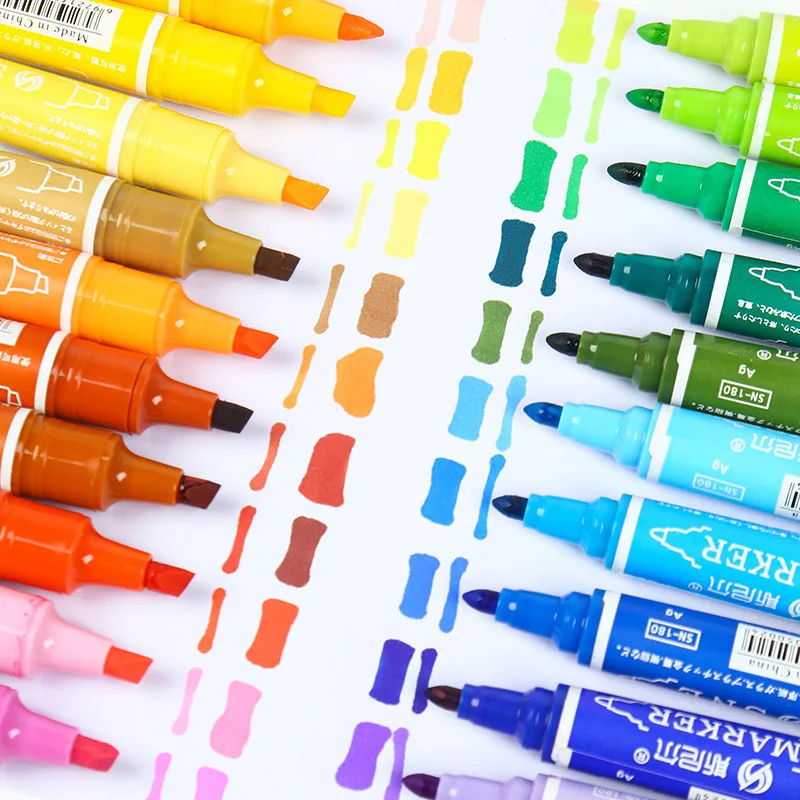 

Набор двусторонних фломастеров, 12/18/24/30/40 цветов