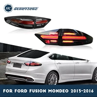 hcmotionz car tail lights assembly 2013 2014 2015 2016 for ford fusion mondeo dark smoke led rear lamps auto styling back lights
